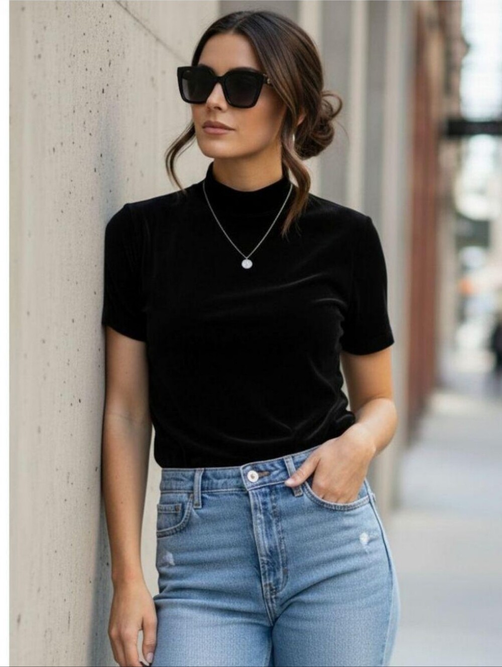 Zara Trafalic Velvet Top